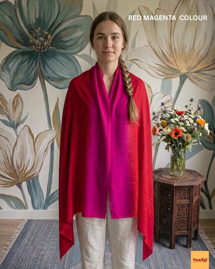 Pashmina triple shade ombre stole