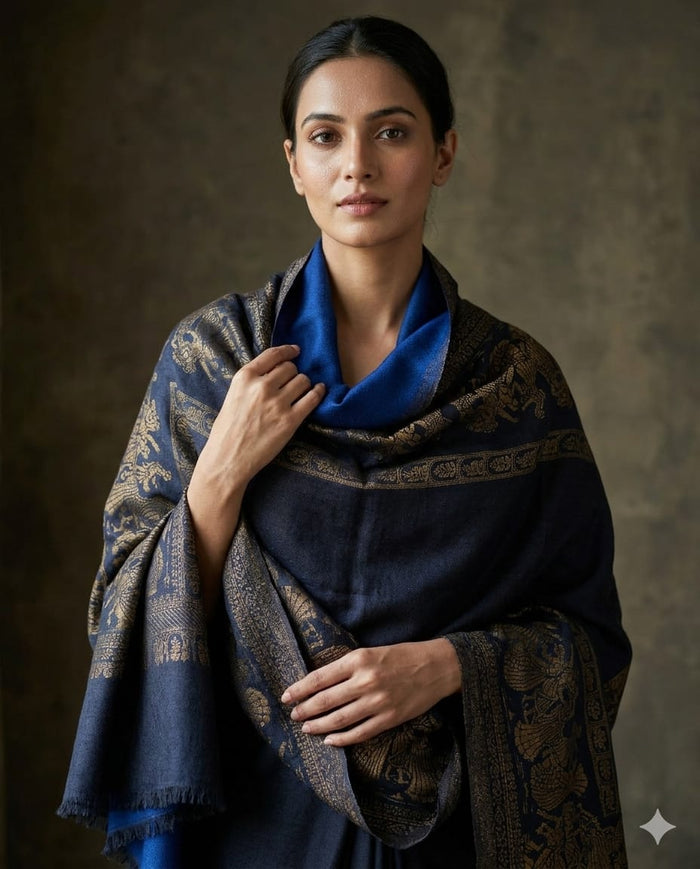 Baraat reversible zari stole