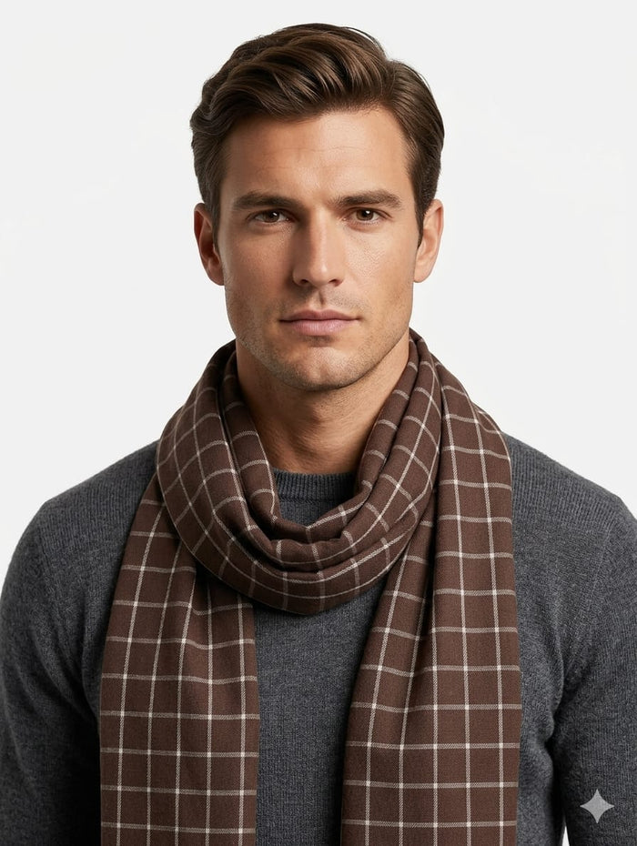 Pure pashmina coffee brown muffler